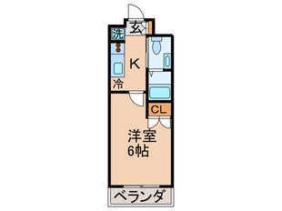 レジディア月島Ⅲの物件間取画像